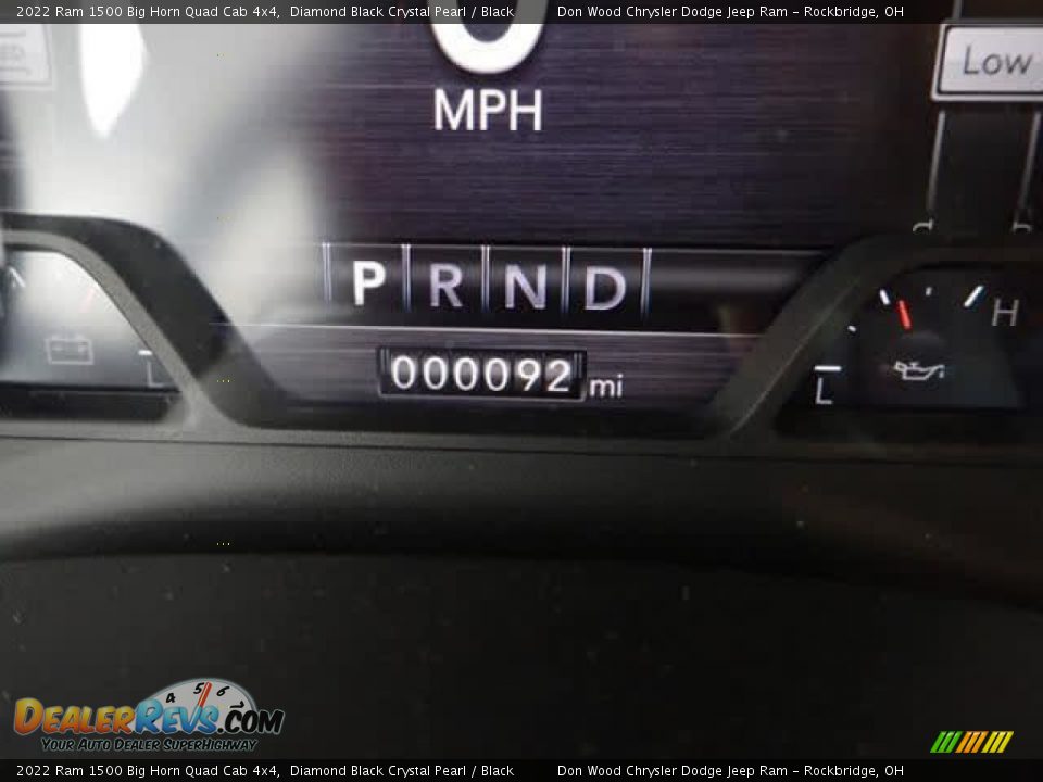 2022 Ram 1500 Big Horn Quad Cab 4x4 Diamond Black Crystal Pearl / Black Photo #31