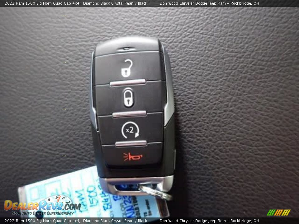 2022 Ram 1500 Big Horn Quad Cab 4x4 Diamond Black Crystal Pearl / Black Photo #32