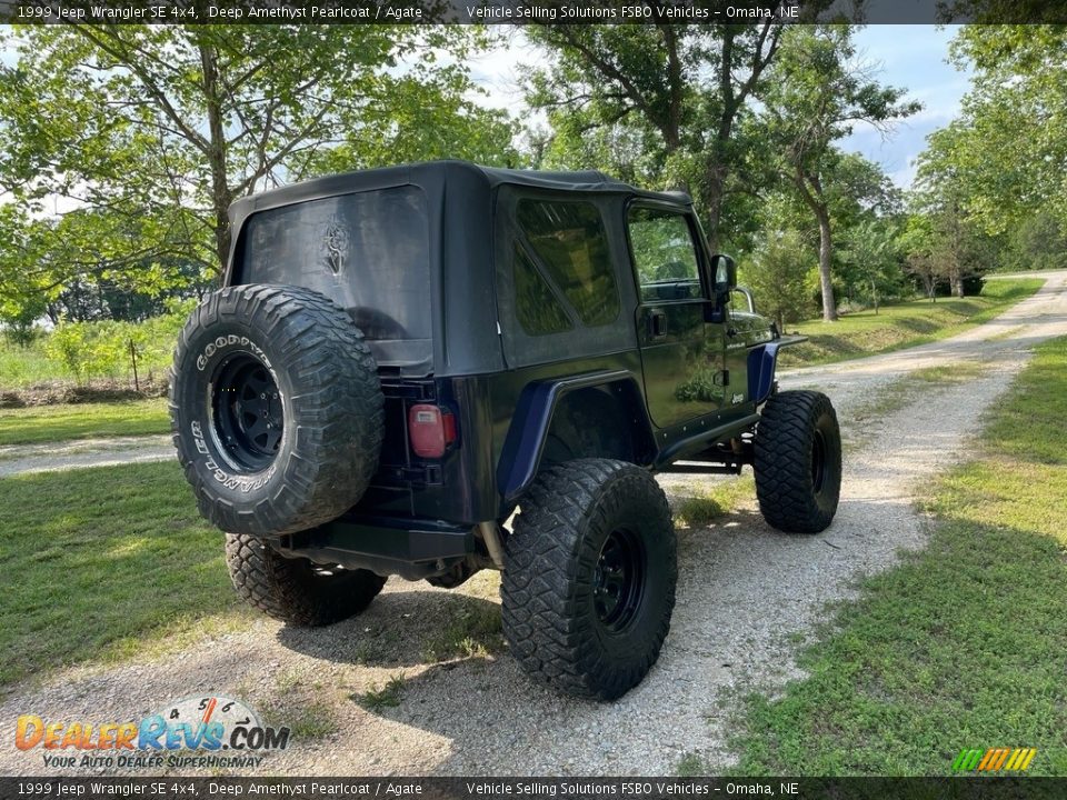 1999 Jeep Wrangler SE 4x4 Deep Amethyst Pearlcoat / Agate Photo #9