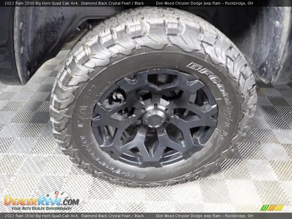 2022 Ram 1500 Big Horn Quad Cab 4x4 Diamond Black Crystal Pearl / Black Photo #34