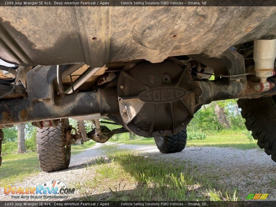 1999 Jeep Wrangler SE 4x4 Deep Amethyst Pearlcoat / Agate Photo #10