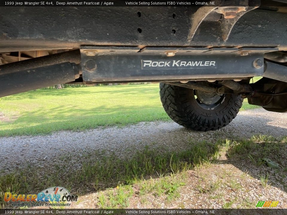 1999 Jeep Wrangler SE 4x4 Deep Amethyst Pearlcoat / Agate Photo #11