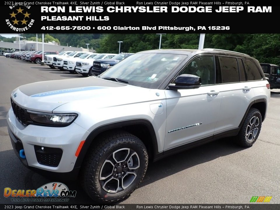 2023 Jeep Grand Cherokee Trailhawk 4XE Silver Zynith / Global Black Photo #1