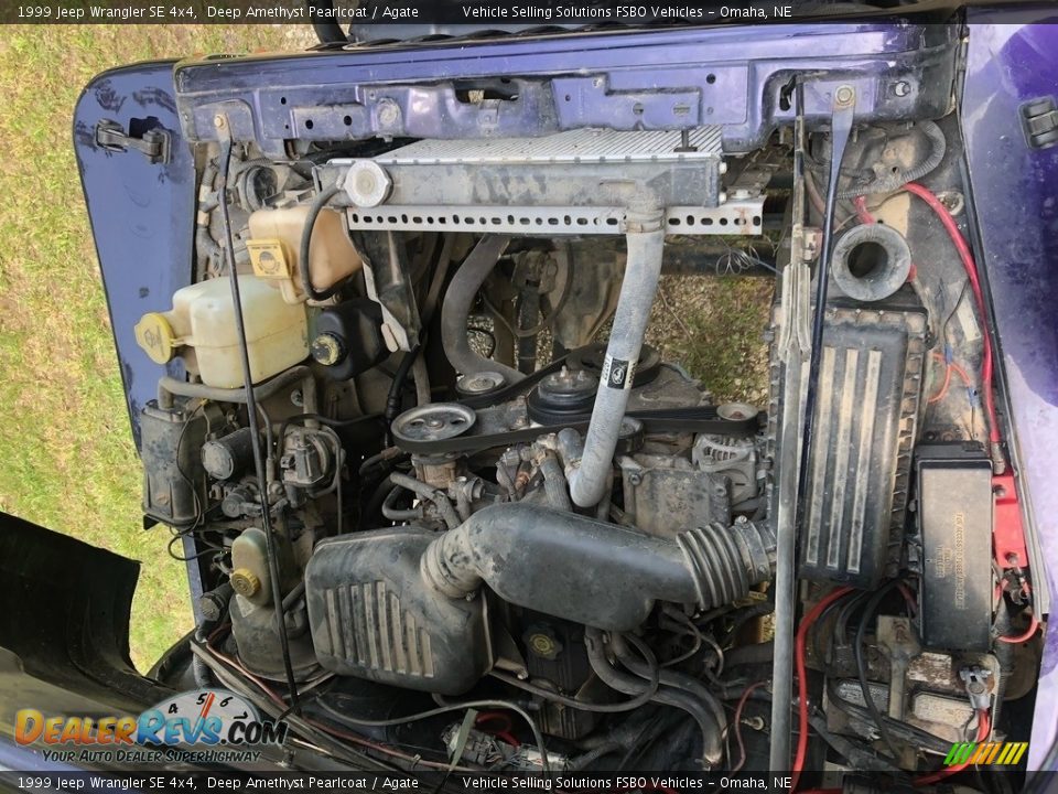 1999 Jeep Wrangler SE 4x4 Deep Amethyst Pearlcoat / Agate Photo #13