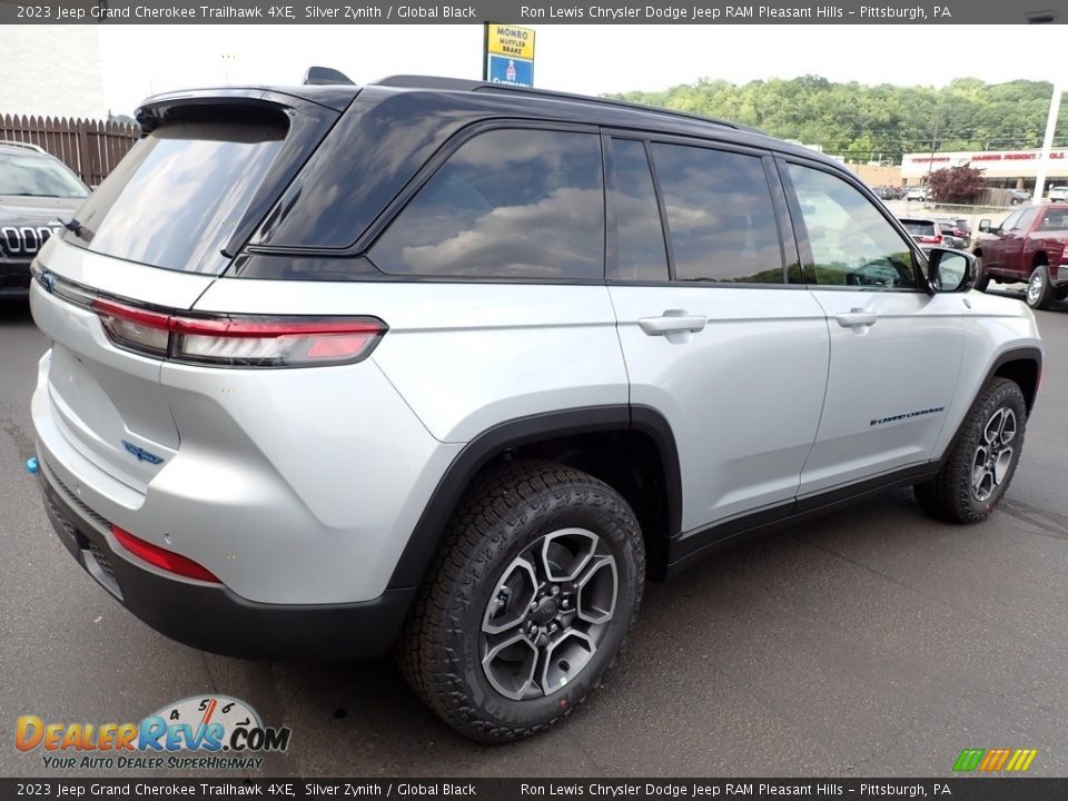 2023 Jeep Grand Cherokee Trailhawk 4XE Silver Zynith / Global Black Photo #6