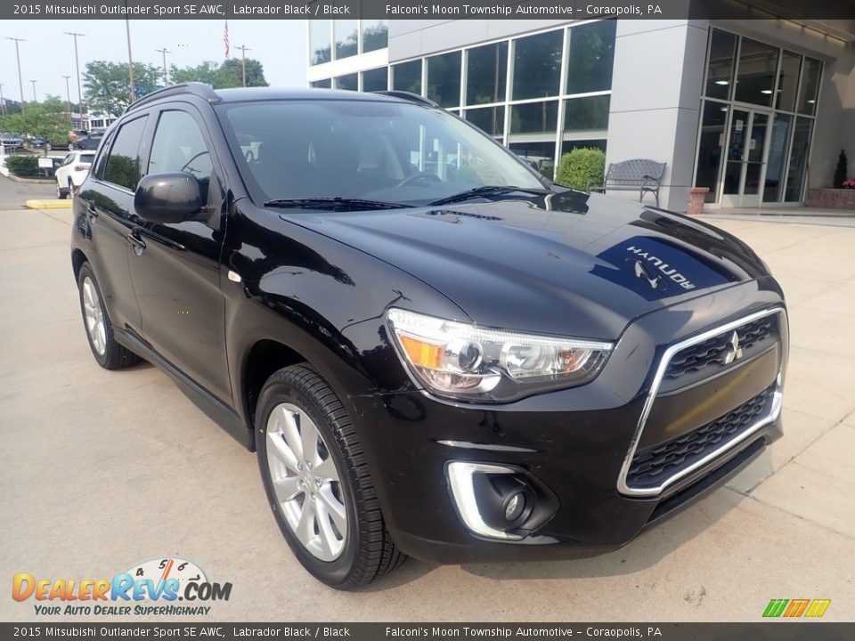 2015 Mitsubishi Outlander Sport SE AWC Labrador Black / Black Photo #10