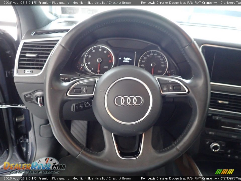 2016 Audi Q5 3.0 TFSI Premium Plus quattro Moonlight Blue Metallic / Chestnut Brown Photo #22