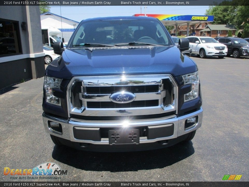 2016 Ford F150 XLT SuperCrew 4x4 Blue Jeans / Medium Earth Gray Photo #26