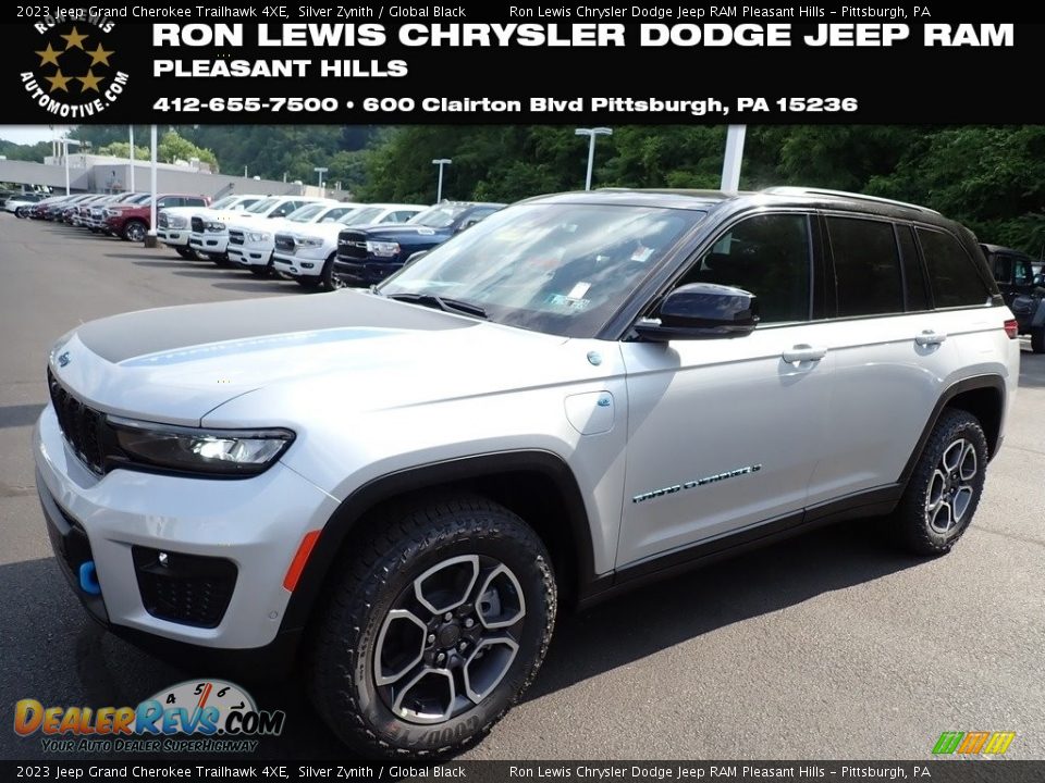 2023 Jeep Grand Cherokee Trailhawk 4XE Silver Zynith / Global Black Photo #1