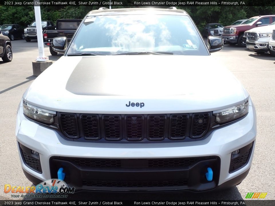 2023 Jeep Grand Cherokee Trailhawk 4XE Silver Zynith / Global Black Photo #9