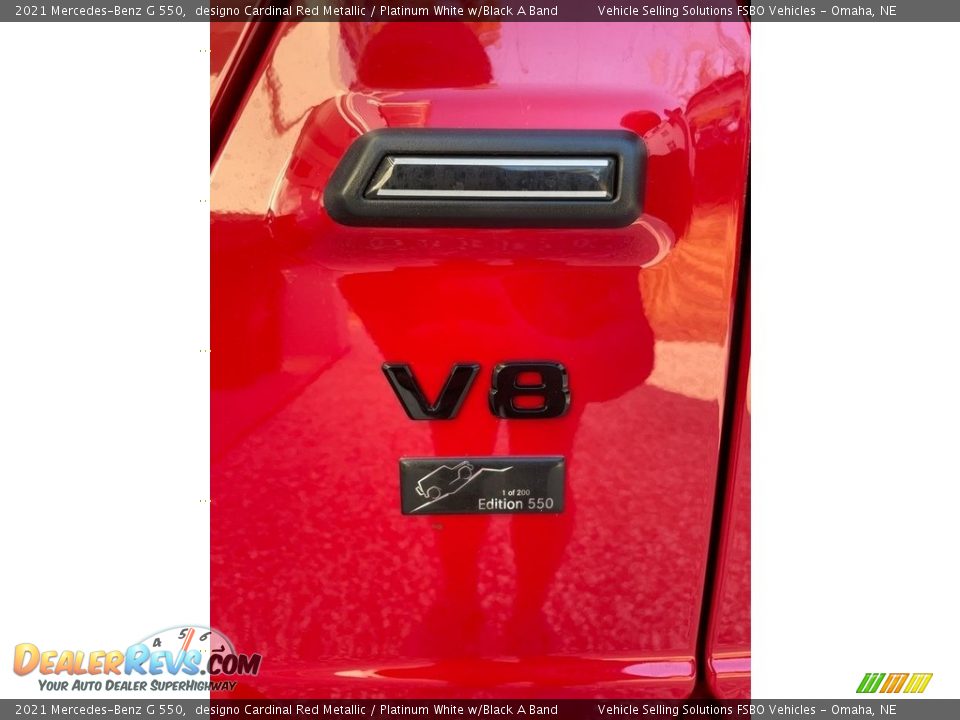 2021 Mercedes-Benz G 550 designo Cardinal Red Metallic / Platinum White w/Black A Band Photo #3