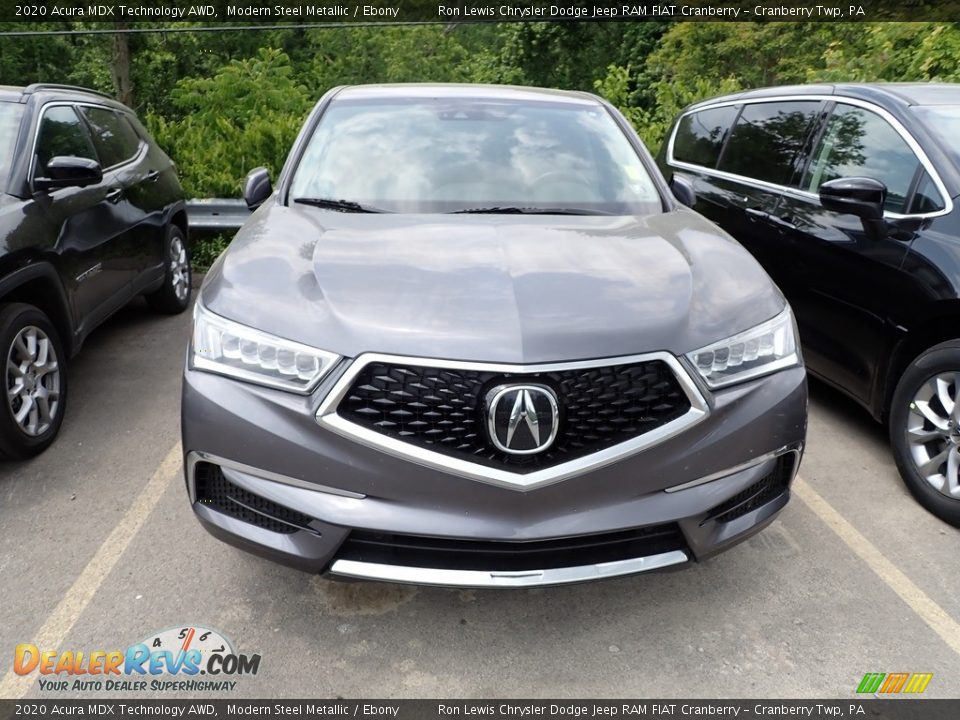 2020 Acura MDX Technology AWD Modern Steel Metallic / Ebony Photo #3