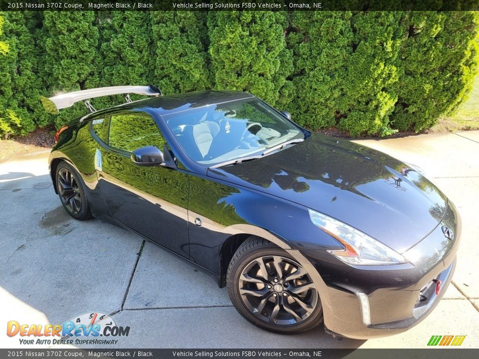 2015 Nissan 370Z Coupe Magnetic Black / Black Photo #2