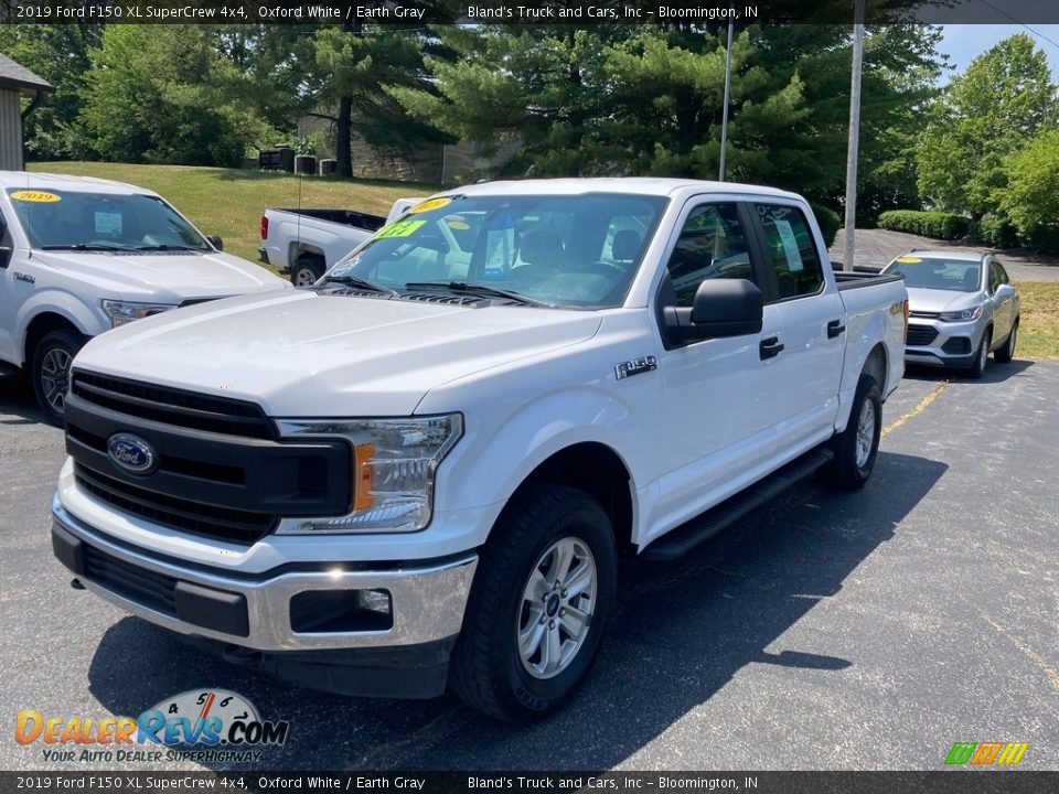 2019 Ford F150 XL SuperCrew 4x4 Oxford White / Earth Gray Photo #2