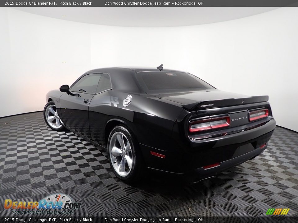 2015 Dodge Challenger R/T Pitch Black / Black Photo #7