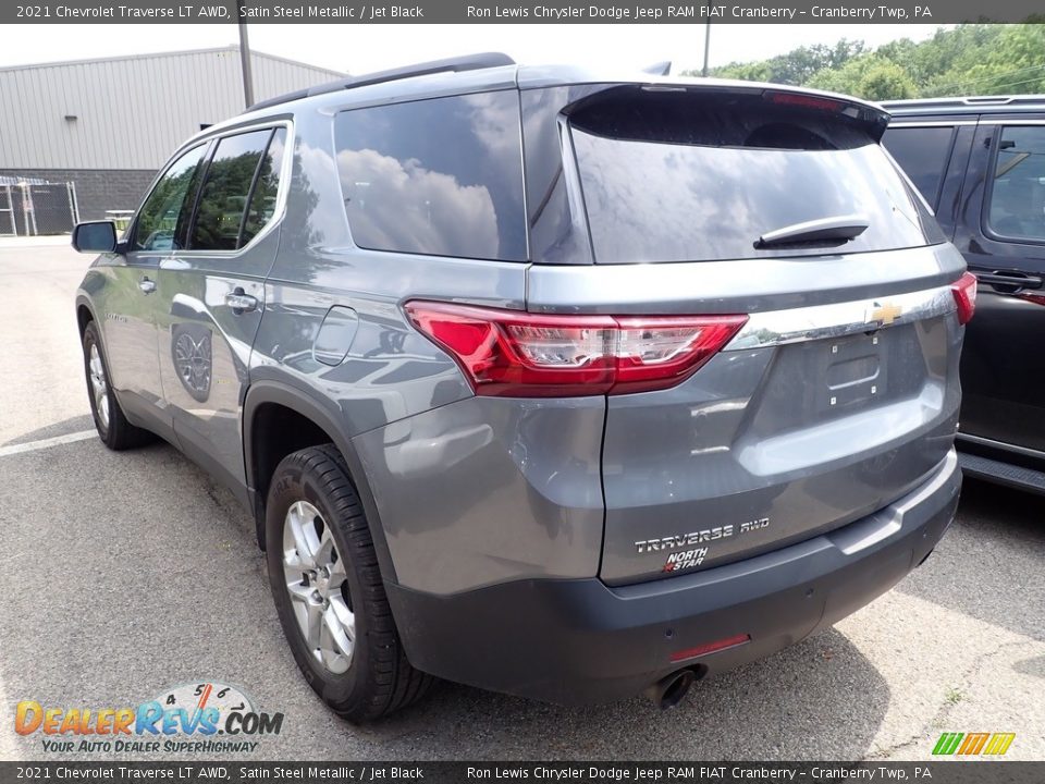 2021 Chevrolet Traverse LT AWD Satin Steel Metallic / Jet Black Photo #4