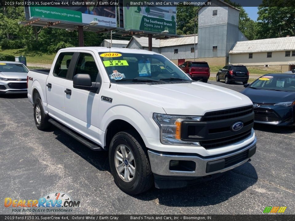 2019 Ford F150 XL SuperCrew 4x4 Oxford White / Earth Gray Photo #6