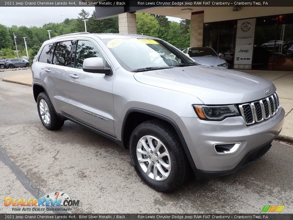 2021 Jeep Grand Cherokee Laredo 4x4 Billet Silver Metallic / Black Photo #2