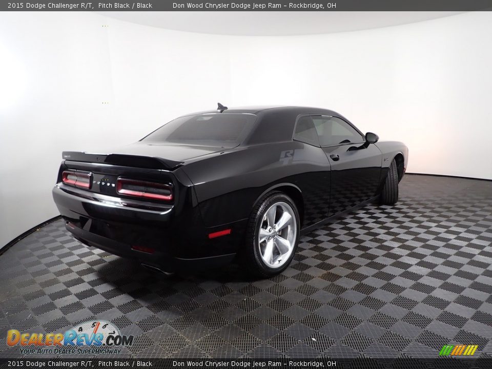 2015 Dodge Challenger R/T Pitch Black / Black Photo #11