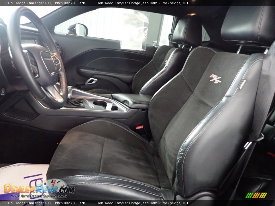 2015 Dodge Challenger R/T Pitch Black / Black Photo #14