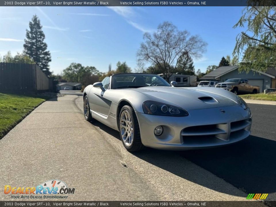 2003 Dodge Viper SRT-10 Viper Bright Silver Metallic / Black Photo #8