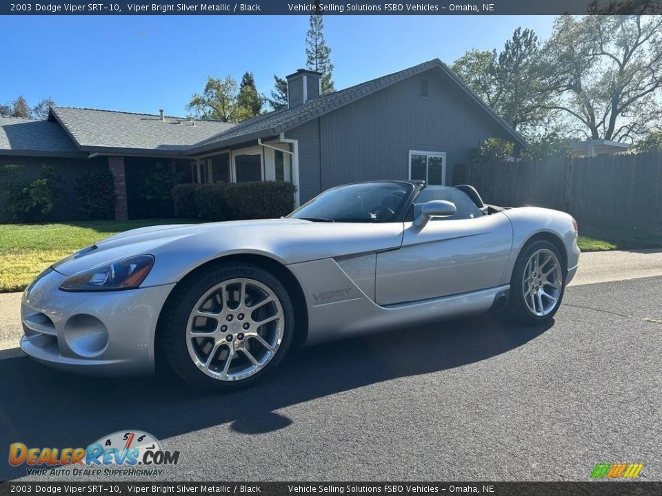 2003 Dodge Viper SRT-10 Viper Bright Silver Metallic / Black Photo #9