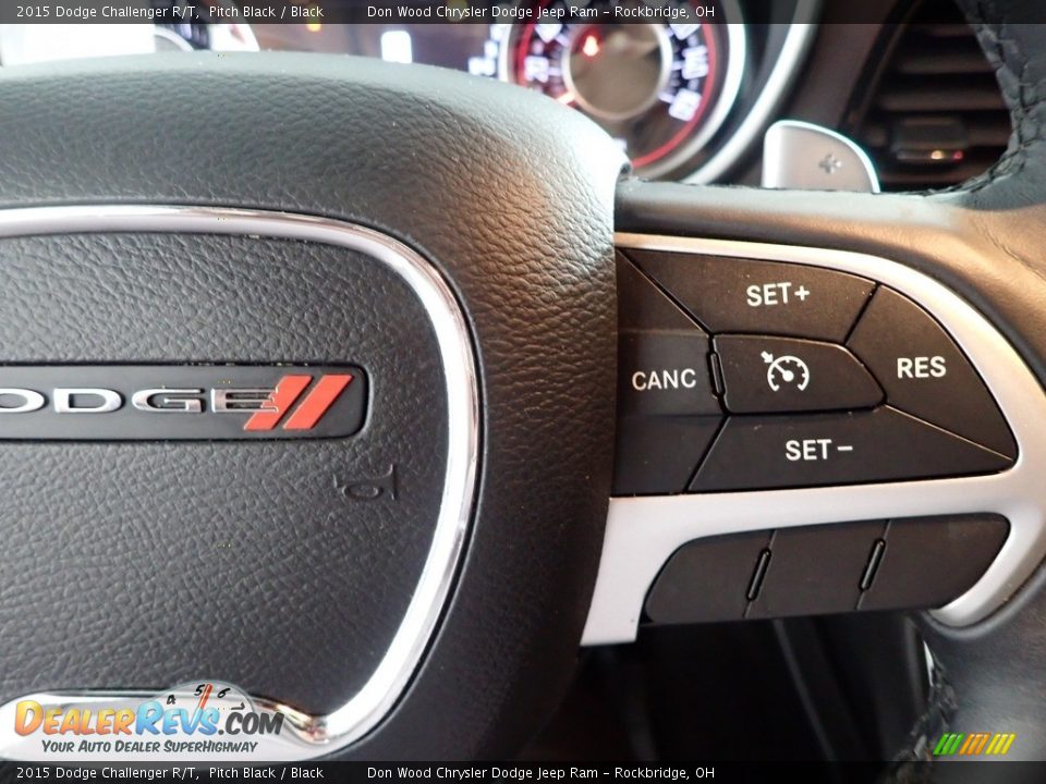 2015 Dodge Challenger R/T Pitch Black / Black Photo #17