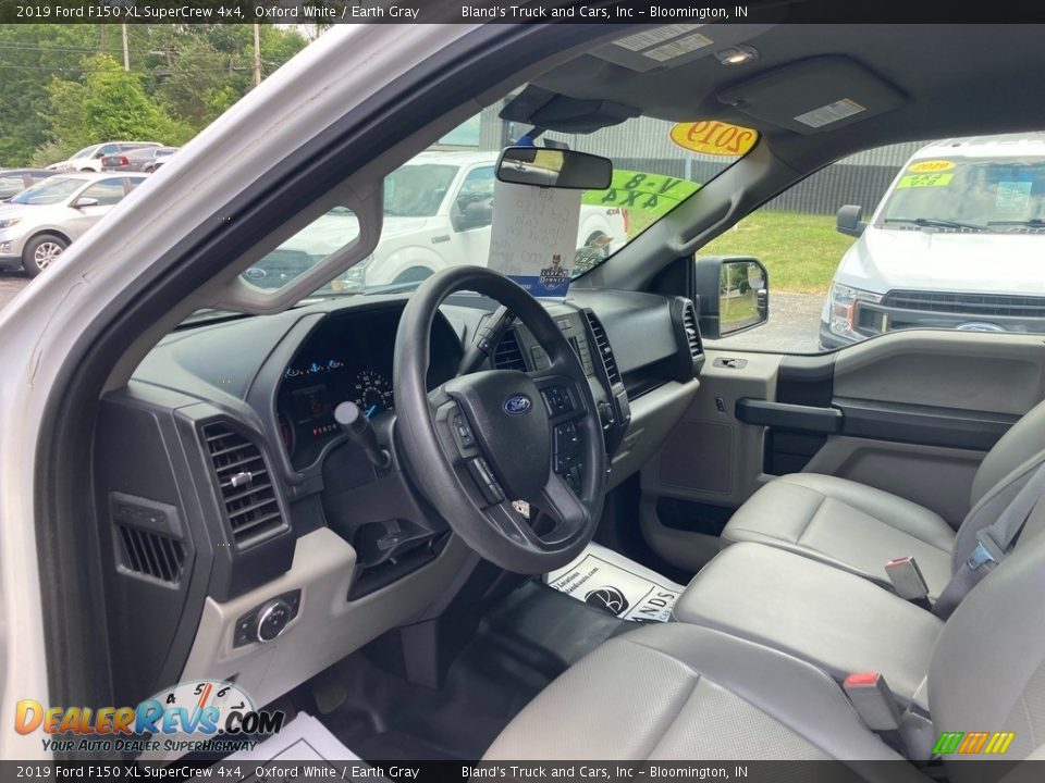 2019 Ford F150 XL SuperCrew 4x4 Oxford White / Earth Gray Photo #12