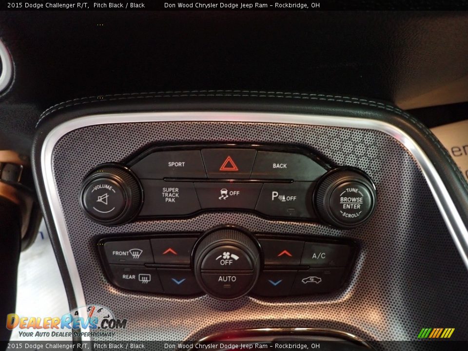 2015 Dodge Challenger R/T Pitch Black / Black Photo #19