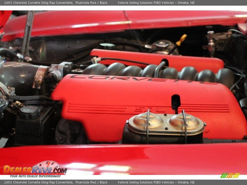 1963 Chevrolet Corvette Sting Ray Convertible Riverside Red / Black Photo #11