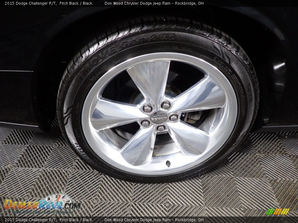 2015 Dodge Challenger R/T Pitch Black / Black Photo #26