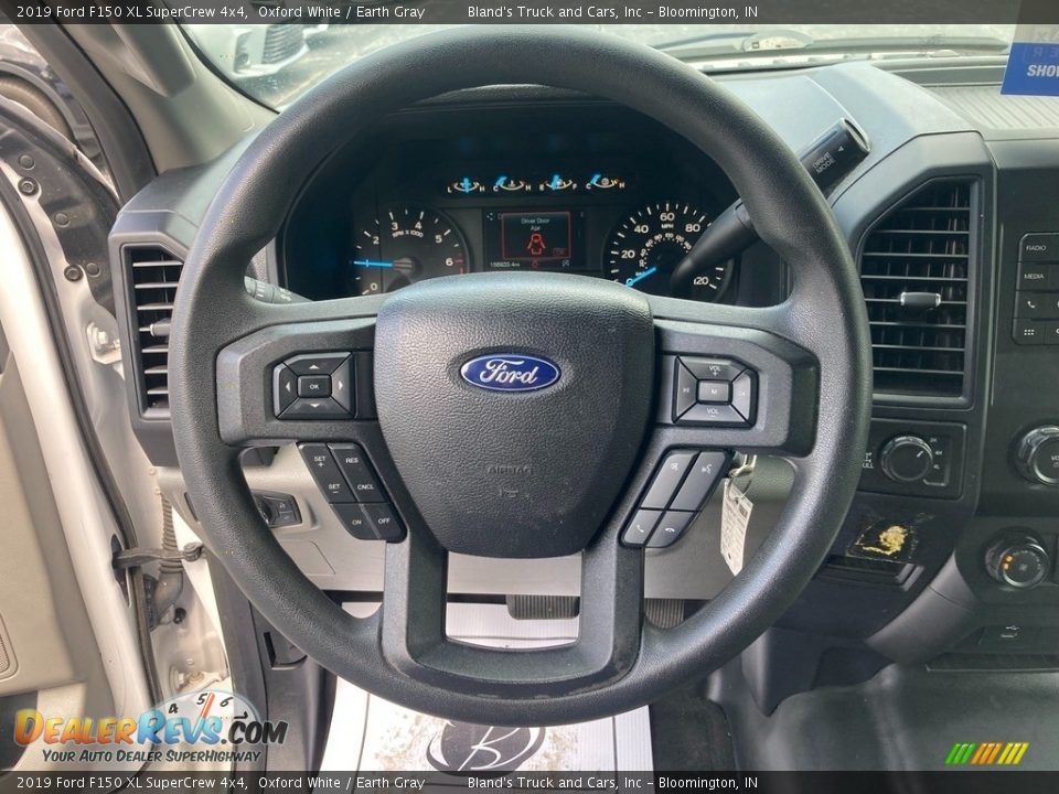 2019 Ford F150 XL SuperCrew 4x4 Oxford White / Earth Gray Photo #21