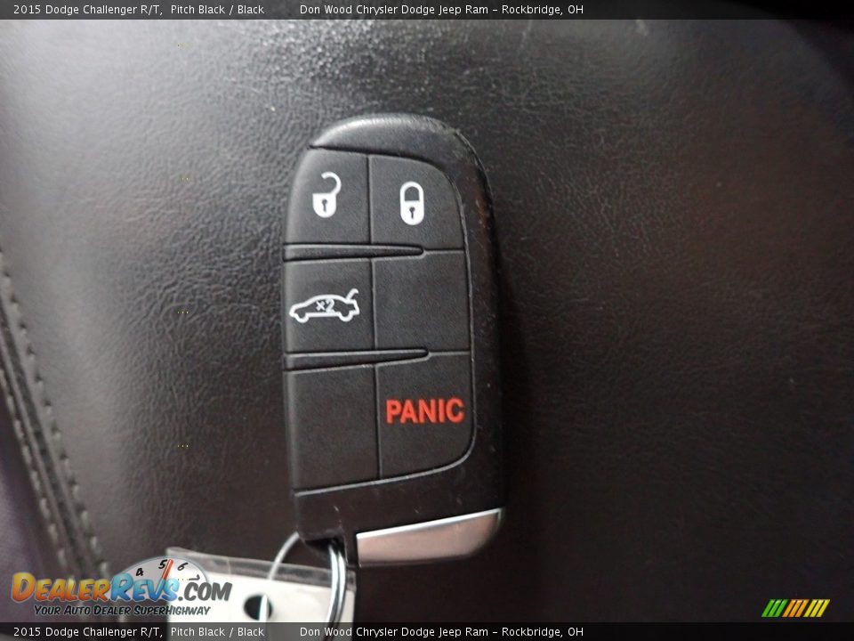 2015 Dodge Challenger R/T Pitch Black / Black Photo #28