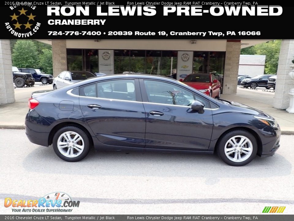 2016 Chevrolet Cruze LT Sedan Tungsten Metallic / Jet Black Photo #1