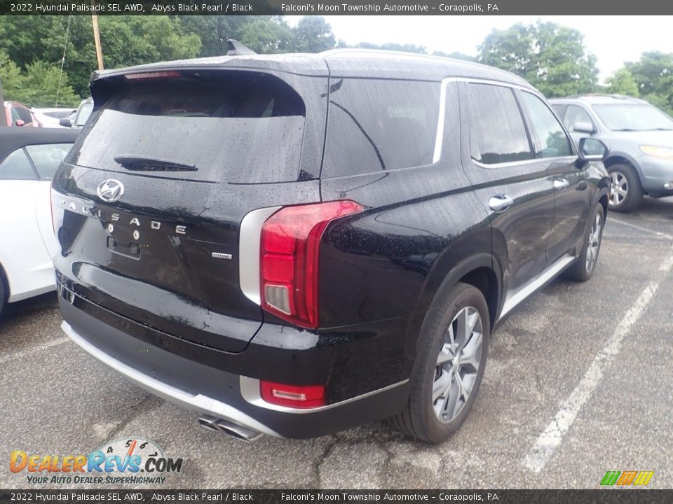 2022 Hyundai Palisade SEL AWD Abyss Black Pearl / Black Photo #4