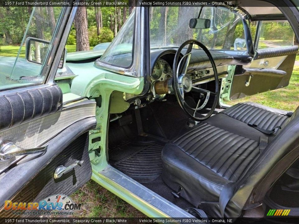 1957 Ford Thunderbird Convertible Seaspray Green / Black/White Photo #2