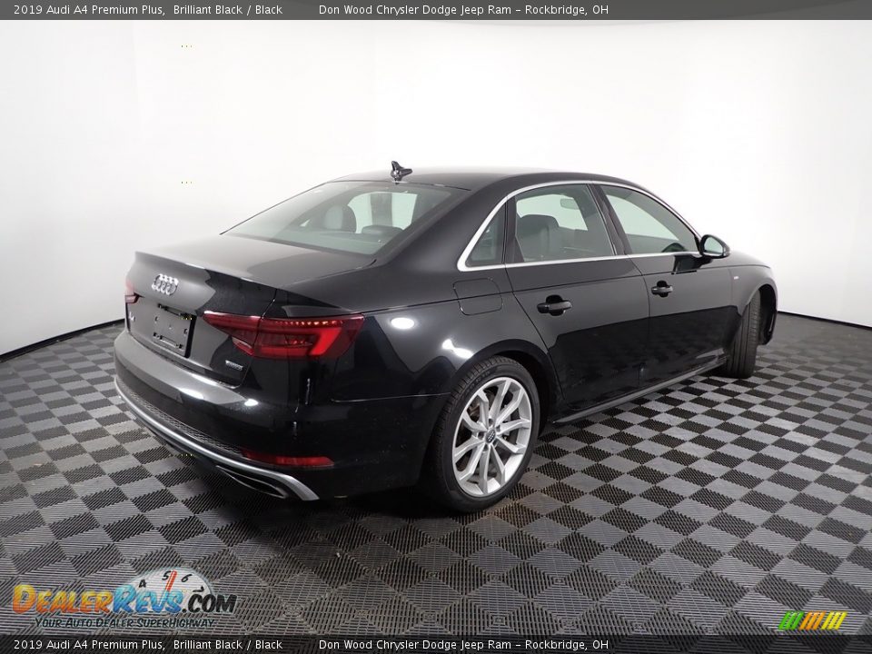 2019 Audi A4 Premium Plus Brilliant Black / Black Photo #12