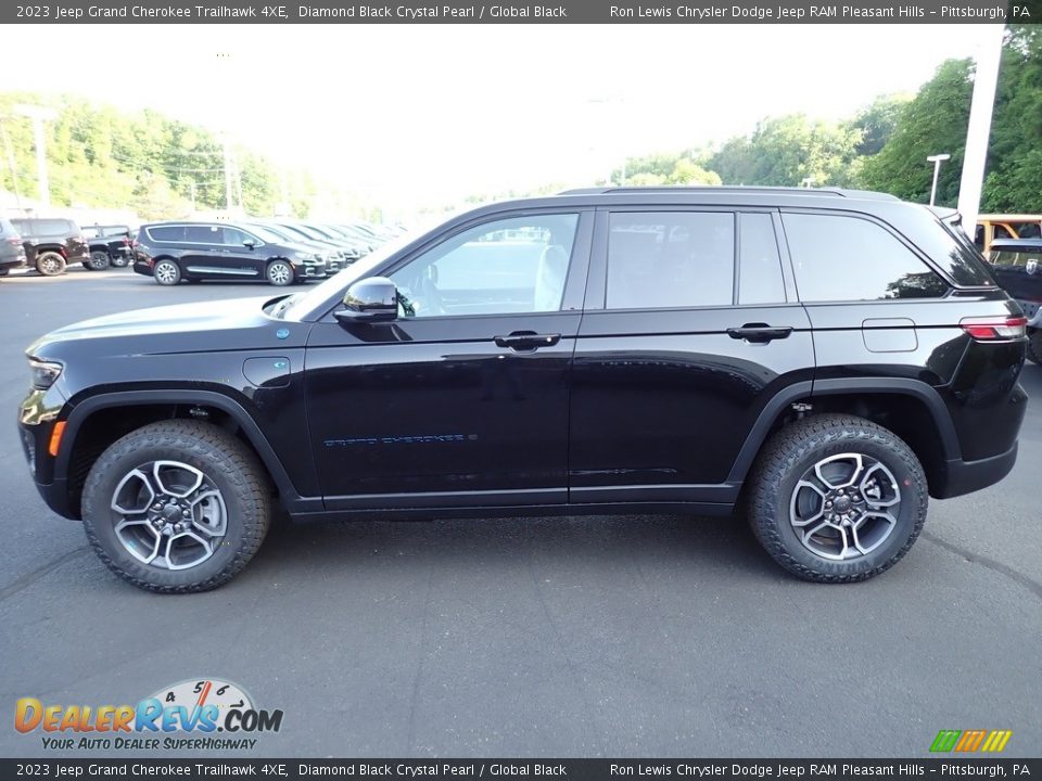 Diamond Black Crystal Pearl 2023 Jeep Grand Cherokee Trailhawk 4XE Photo #2