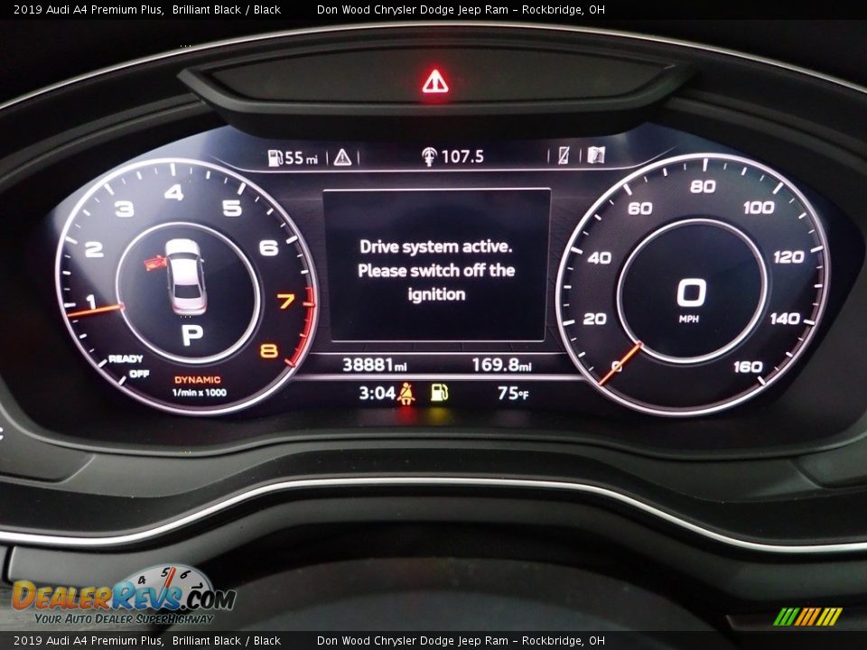 2019 Audi A4 Premium Plus Brilliant Black / Black Photo #20