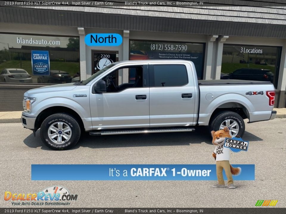 2019 Ford F150 XLT SuperCrew 4x4 Ingot Silver / Earth Gray Photo #1