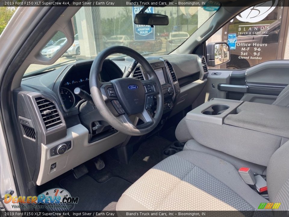 2019 Ford F150 XLT SuperCrew 4x4 Ingot Silver / Earth Gray Photo #4