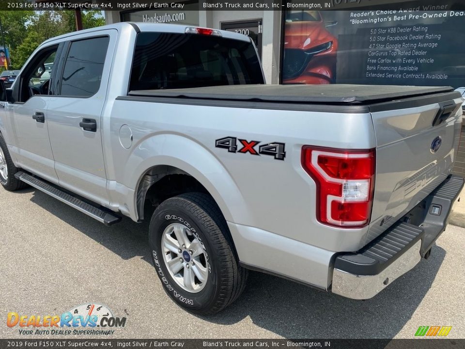 2019 Ford F150 XLT SuperCrew 4x4 Ingot Silver / Earth Gray Photo #5