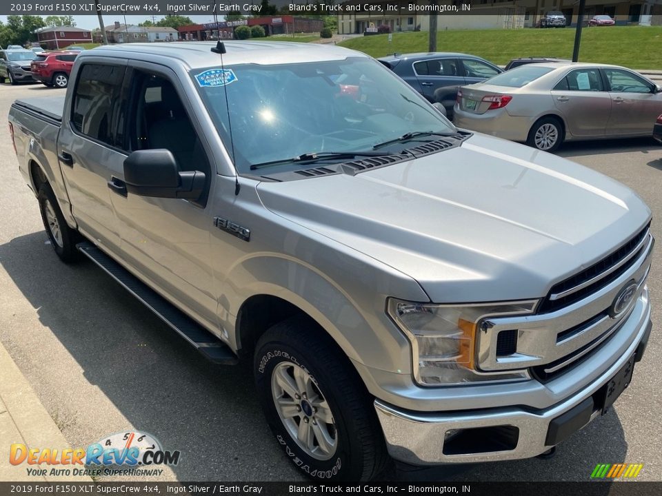 2019 Ford F150 XLT SuperCrew 4x4 Ingot Silver / Earth Gray Photo #7