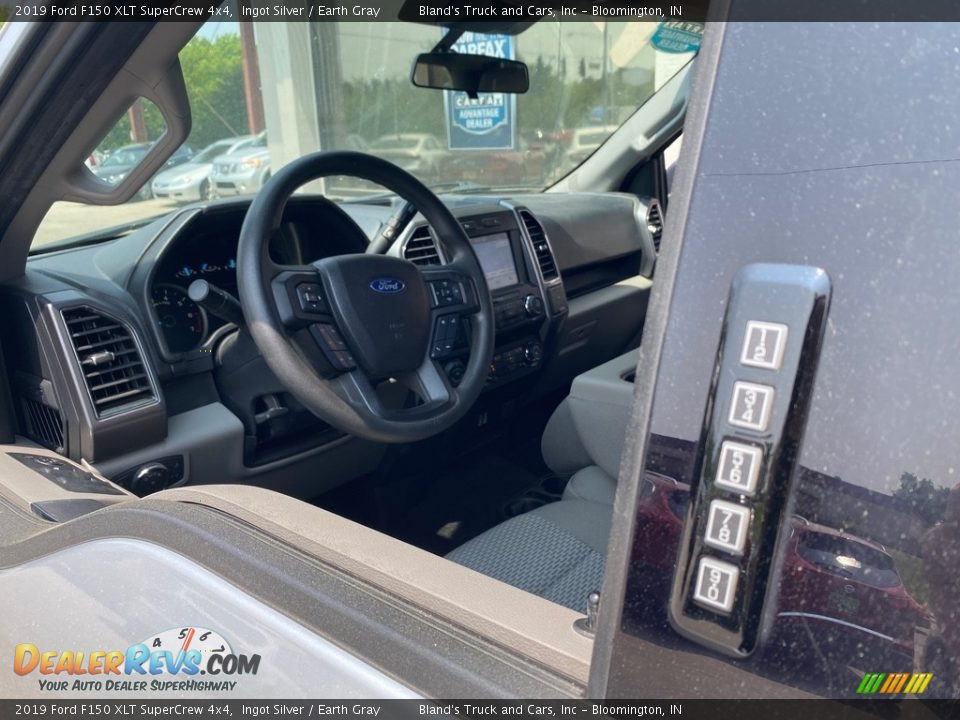 2019 Ford F150 XLT SuperCrew 4x4 Ingot Silver / Earth Gray Photo #10