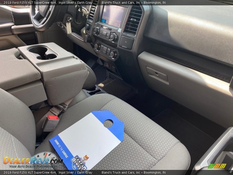 2019 Ford F150 XLT SuperCrew 4x4 Ingot Silver / Earth Gray Photo #28