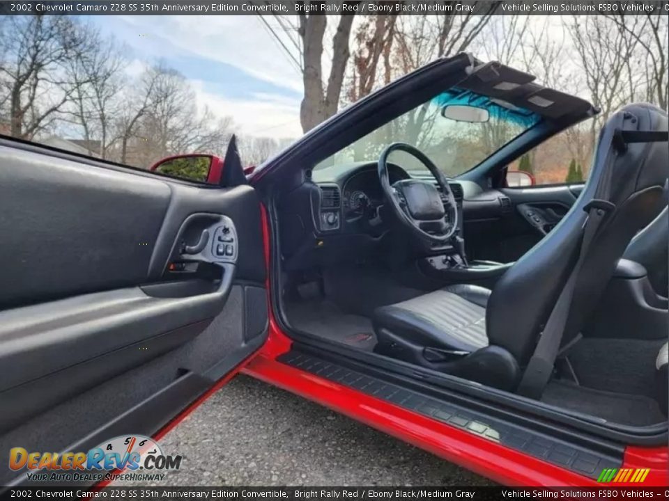 2002 Chevrolet Camaro Z28 SS 35th Anniversary Edition Convertible Bright Rally Red / Ebony Black/Medium Gray Photo #19