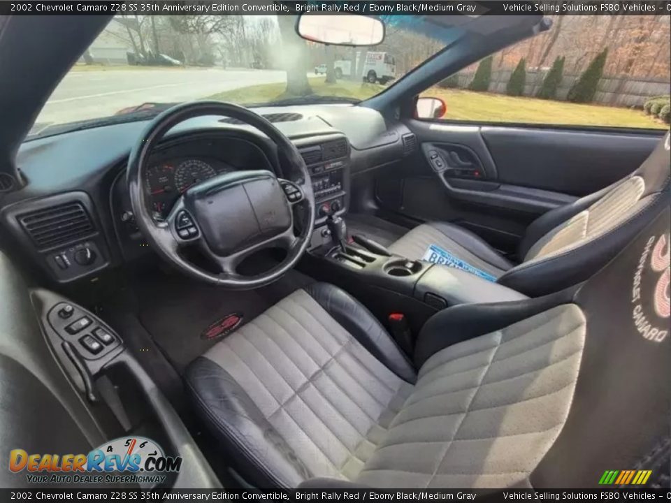 Ebony Black/Medium Gray Interior - 2002 Chevrolet Camaro Z28 SS 35th Anniversary Edition Convertible Photo #21
