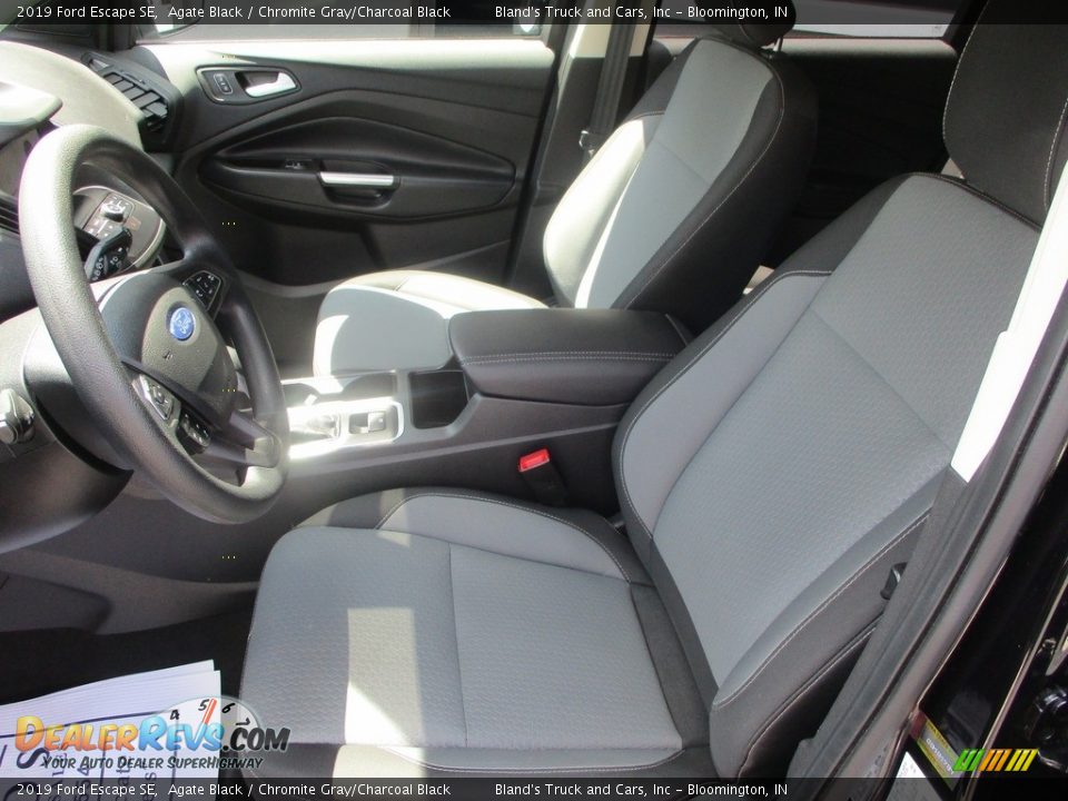 Chromite Gray/Charcoal Black Interior - 2019 Ford Escape SE Photo #7