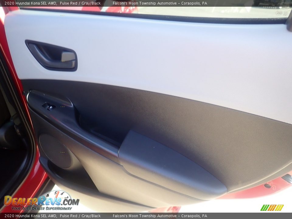 2020 Hyundai Kona SEL AWD Pulse Red / Gray/Black Photo #15