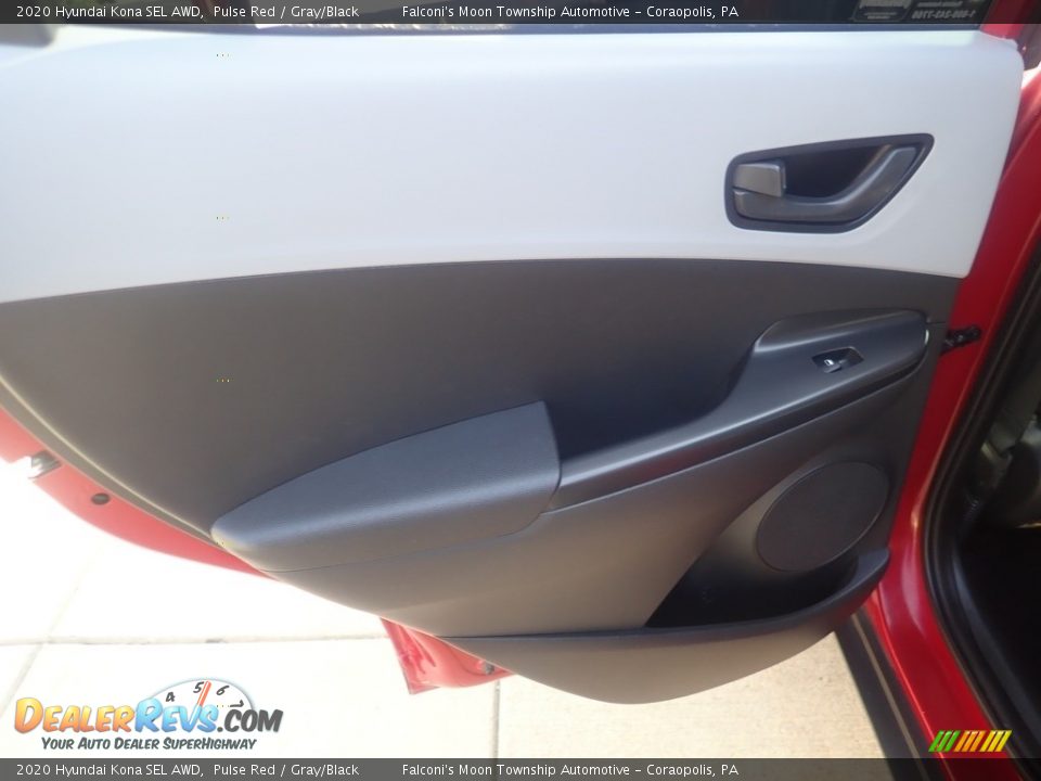 2020 Hyundai Kona SEL AWD Pulse Red / Gray/Black Photo #19